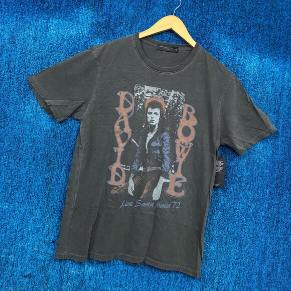 David Bowie Live 1972 Rock Graphic T-Shirt Size Medium - Picture 3 of 4